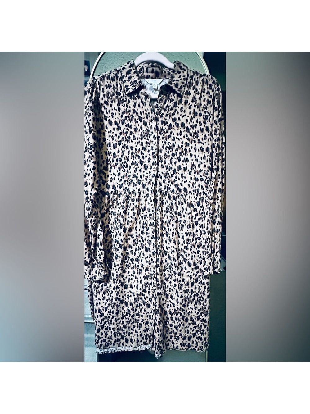 Time and Tru Animal Print long sleeve Dress